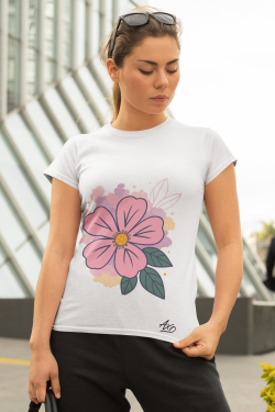 Womens-Anthem-T-shirt-Nooka-Flower-White-10