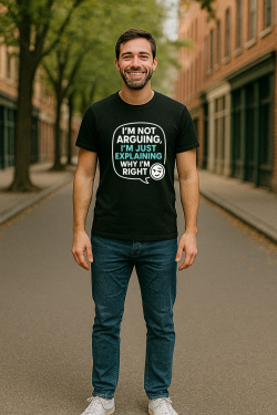 Anthem-T-shirt-I'm-Not-Arguing-Black S