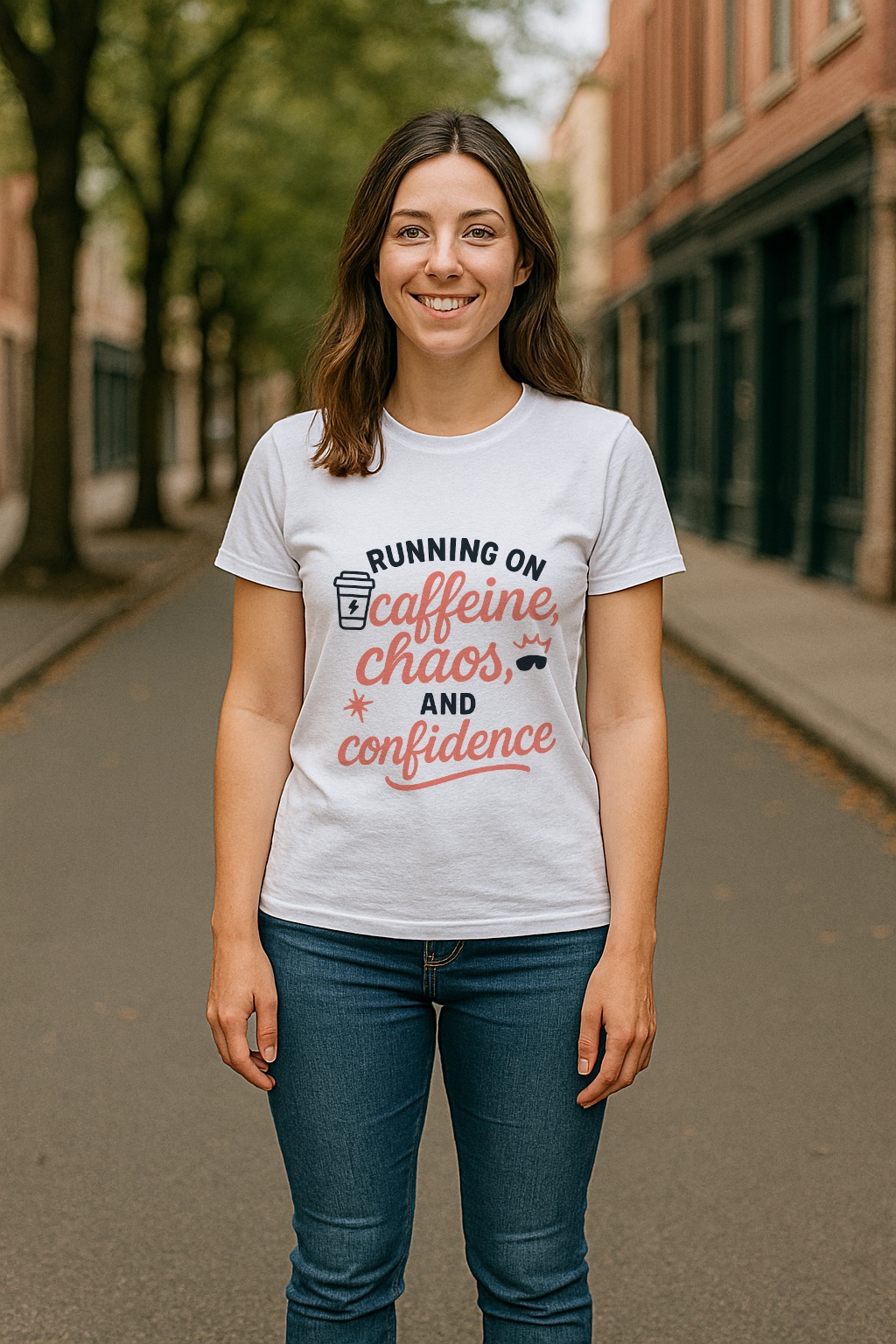 aXo Running On T-Shirt Large White