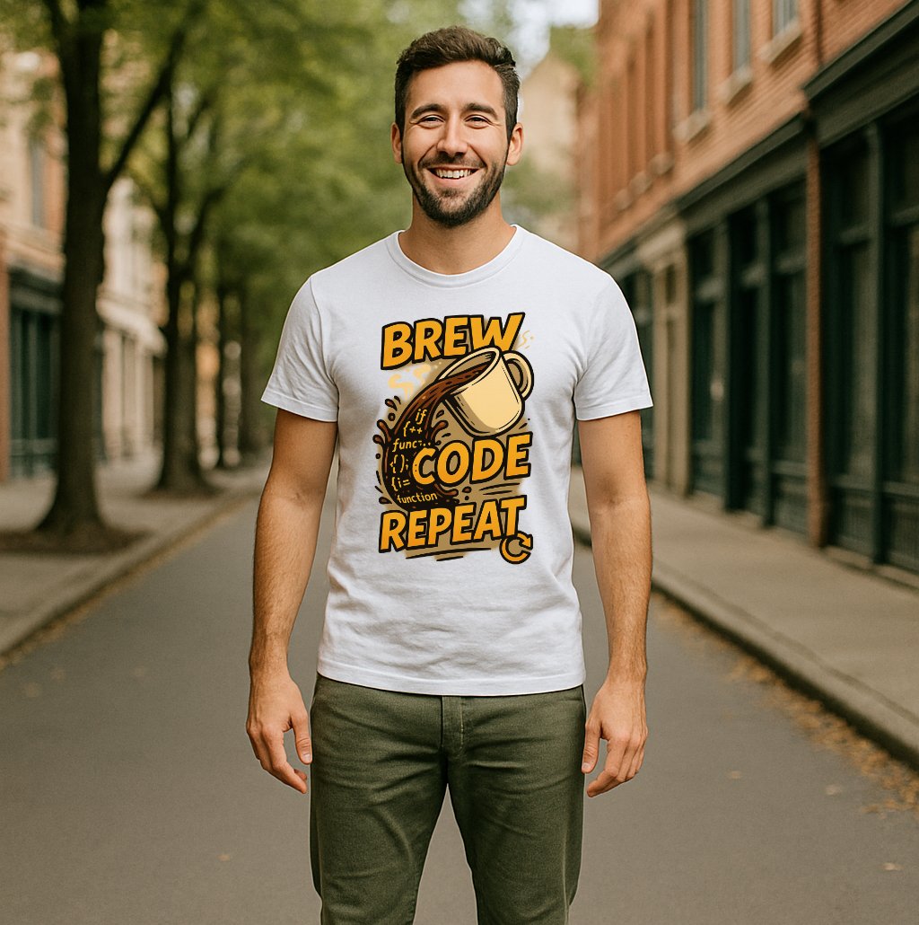 aXo_Brew_Code_Repeat_T-Shirt_Large