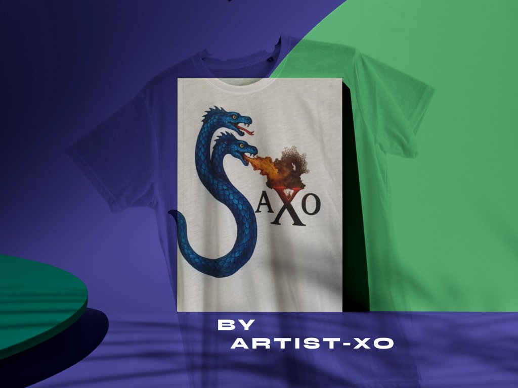 aXo Serpent 2X-Large White T-Shirt